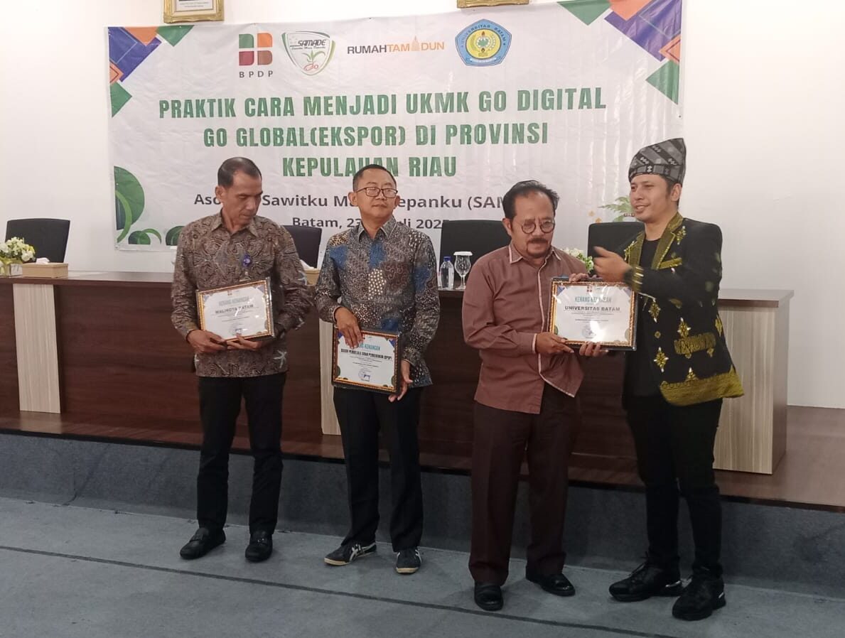 Didukung oleh BPDP, SAMADE Gelar Praktik Cara Menjadi UKMK Go Digital Go Global (Ekspor) di Provinsi Kepulauan Riau dan di MoU Bersama PT Zenlin Nusantara Lintas Asia